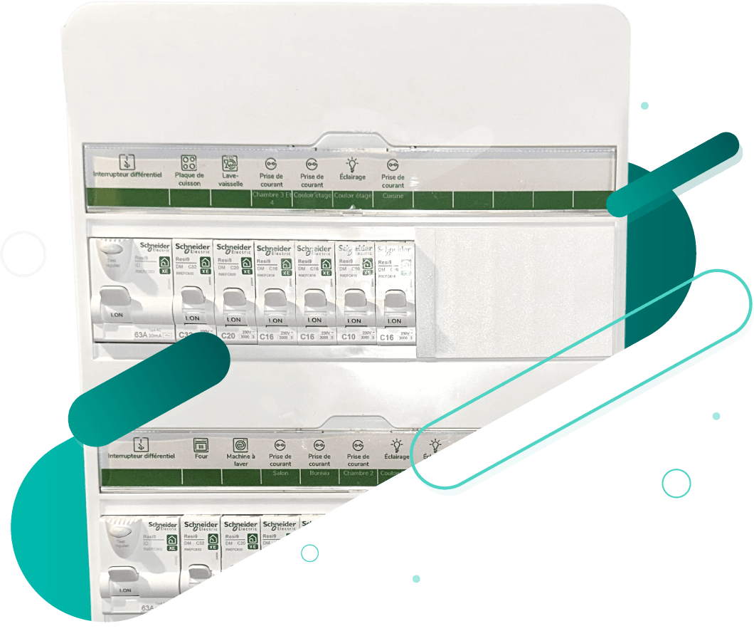 Tableau électrique schneider installé par ID Elec à Clermont-Ferrand
